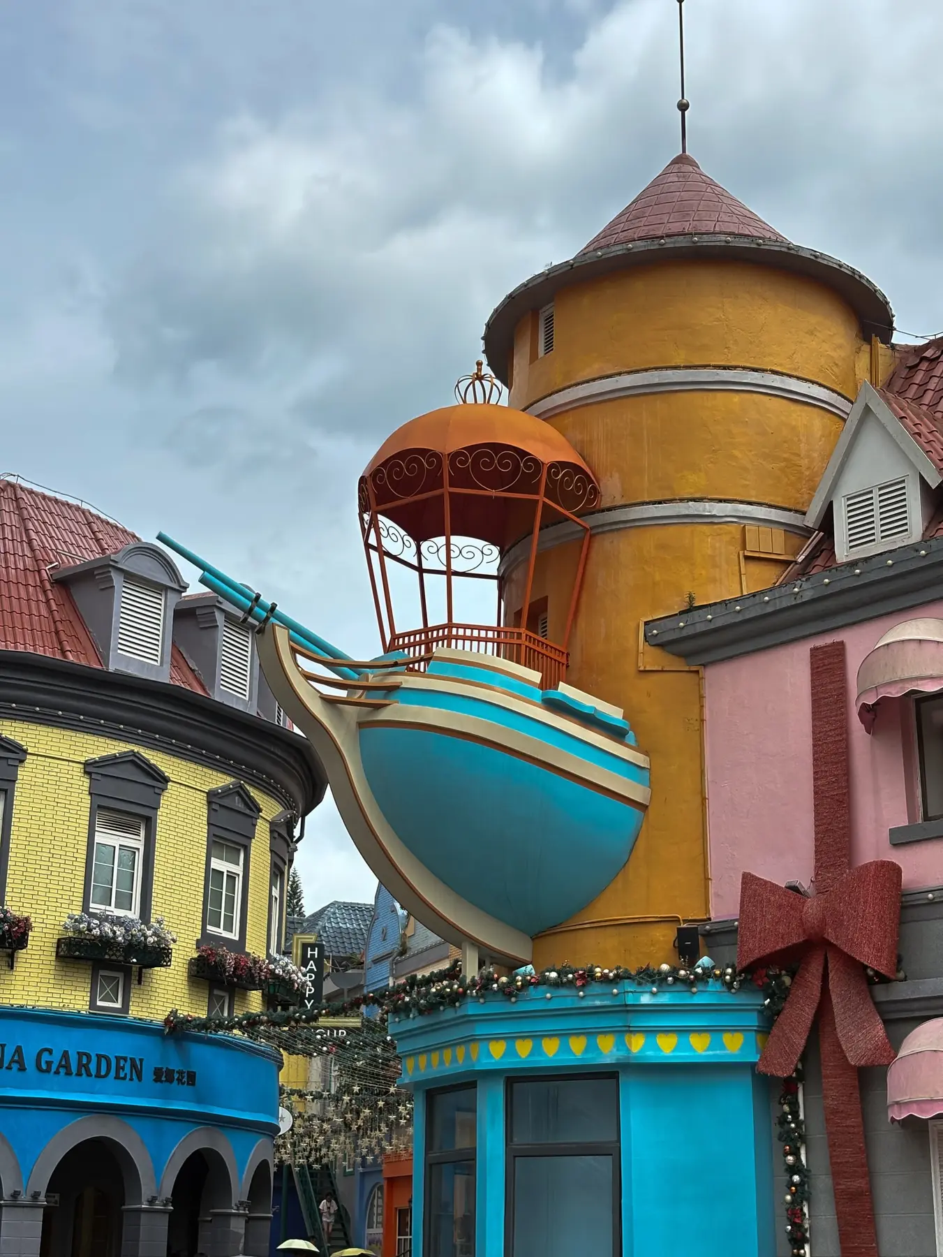 Colourful Wonderland-style building in China